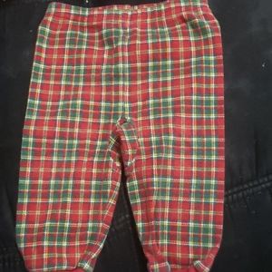 Flannel baby pajama pants